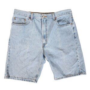 Vintage Levi's 505 Shorts Men's 38W X 9L Blue Denim Regular Fit‎ Dad Jean Jorts